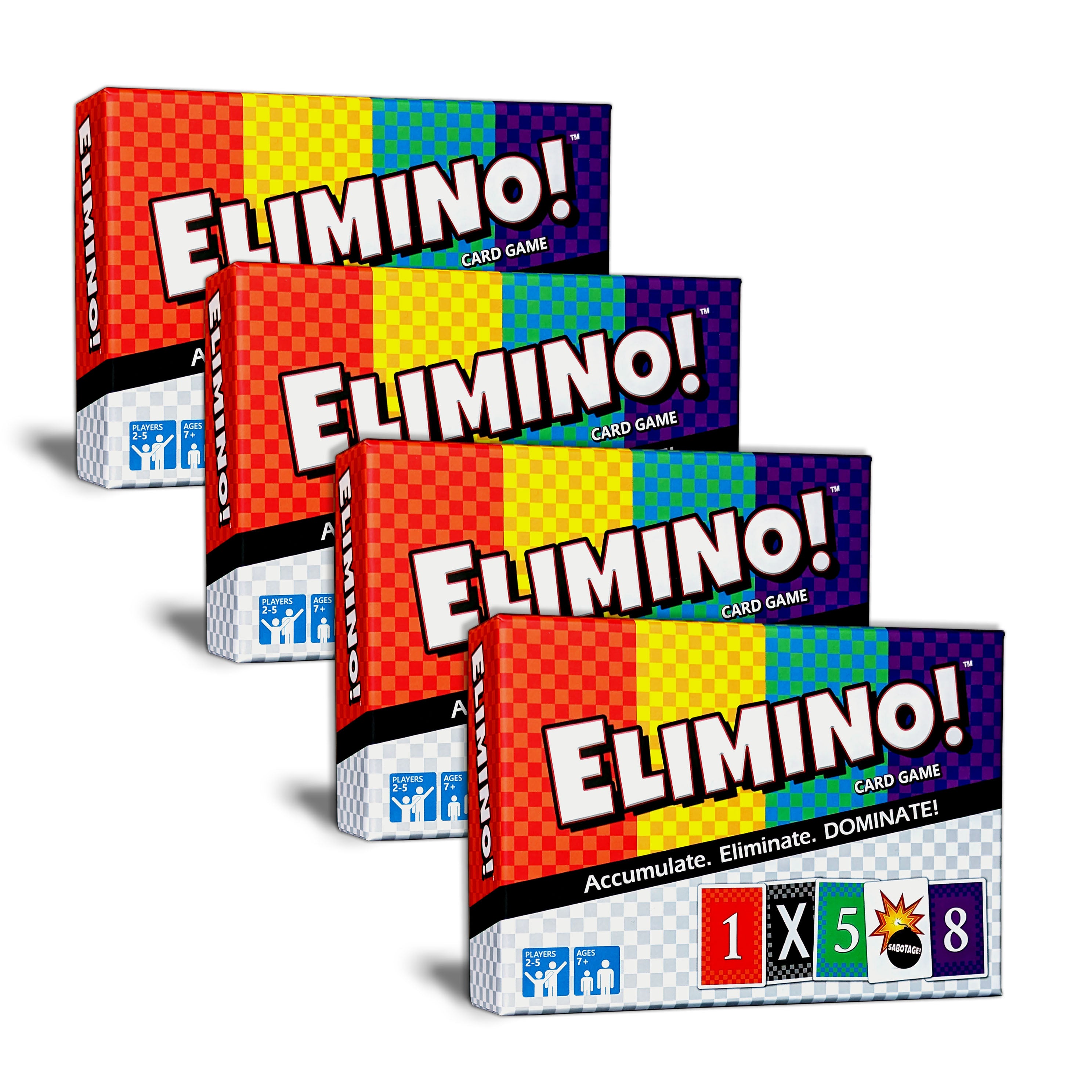 ELIMINO Card Game - 4 Pack - SAVE 25% + FREE SHIPPING!